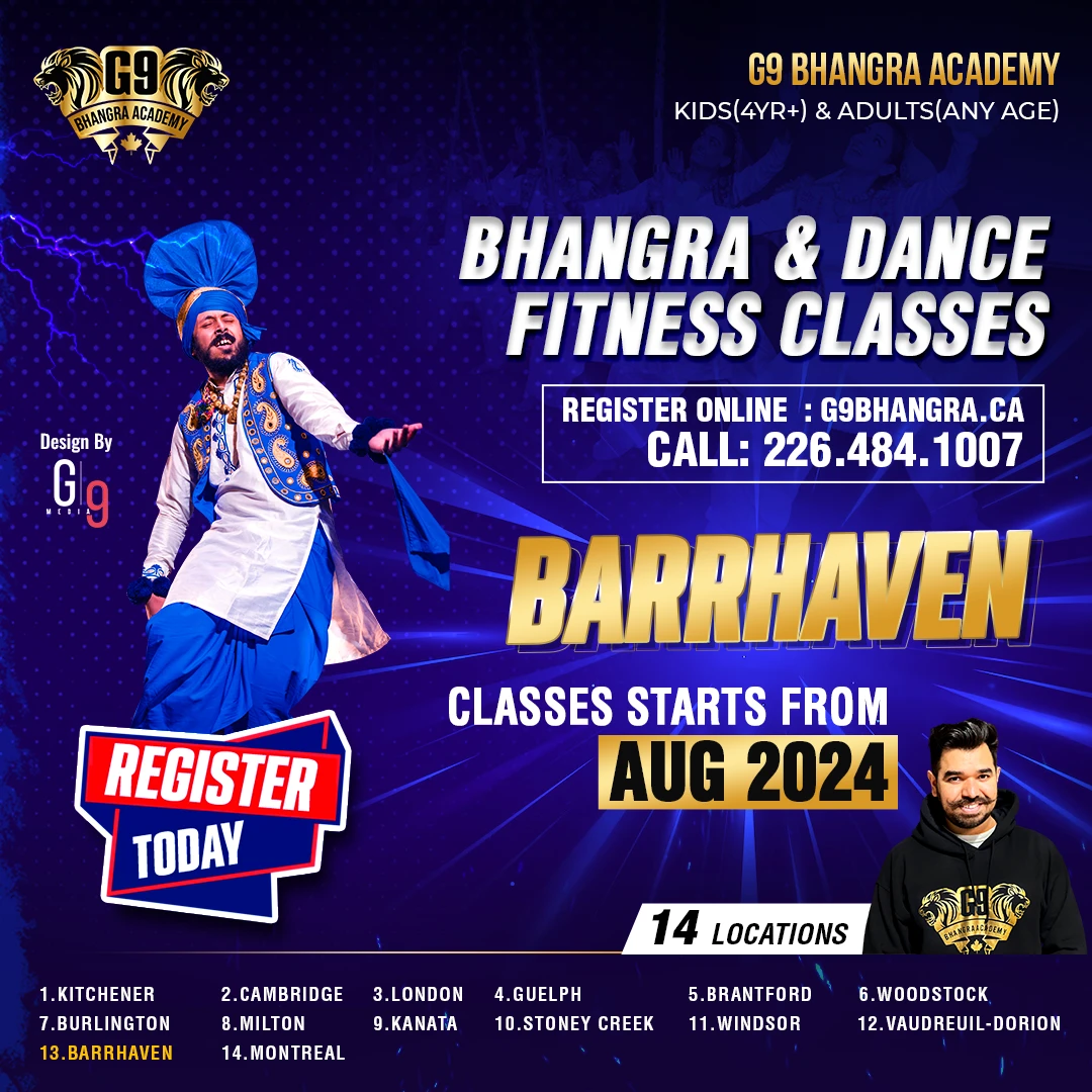 G9 Bhangra Classes Kids & Adults London ON